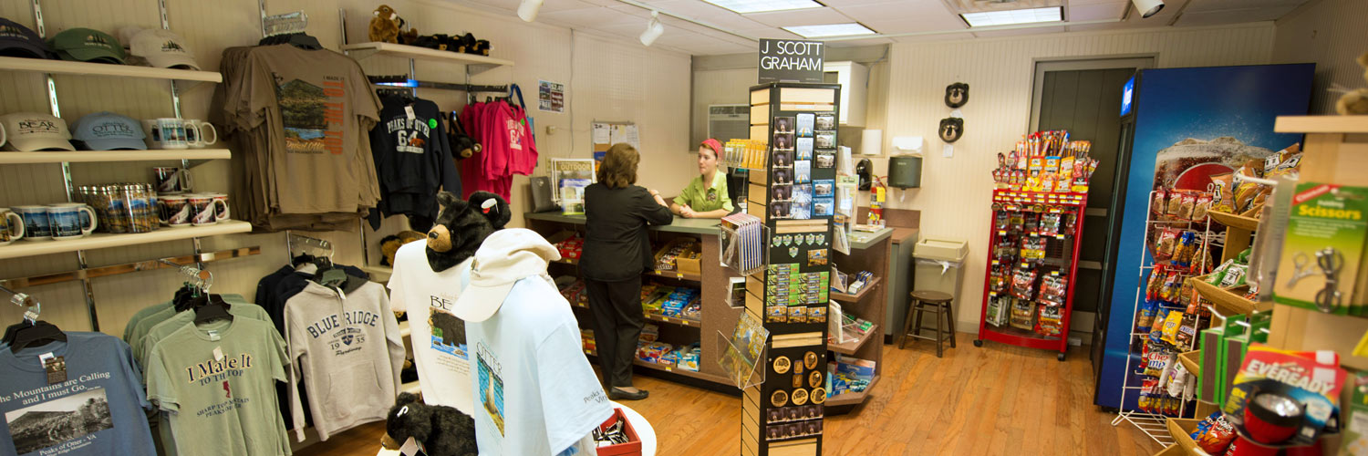 Country Store interior at Peaks of Otter Lodge