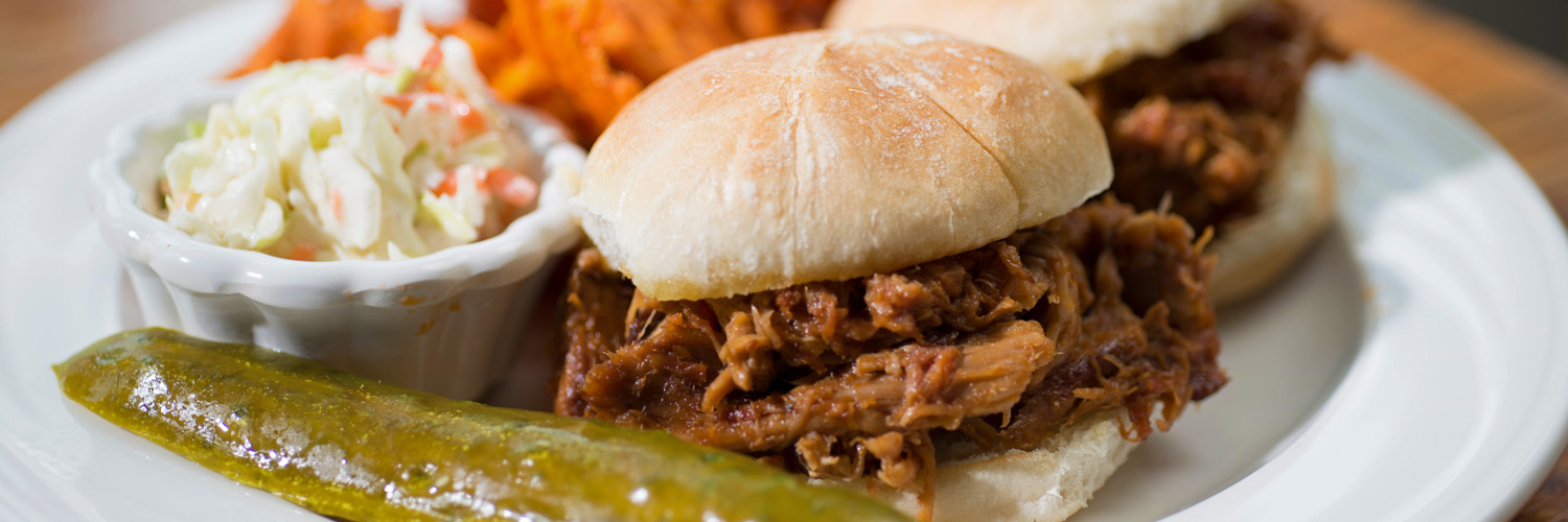 Pulled Pork Sliders at Peaks of Otter Lodge restaurant