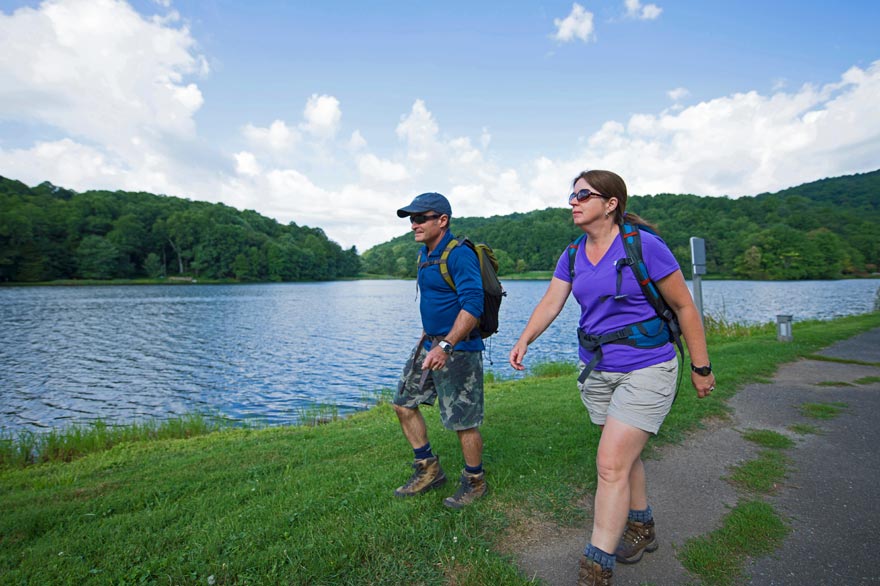 Hiking at Peaks of Otter Lodge